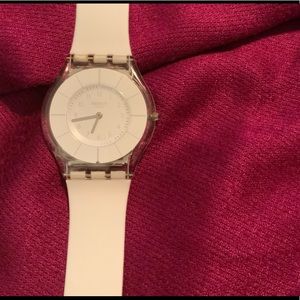 White Swatch Watch